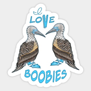 I Love Boobies Sticker